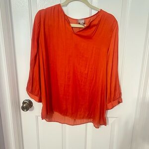 Chico's Vibrant Orange Blouse
